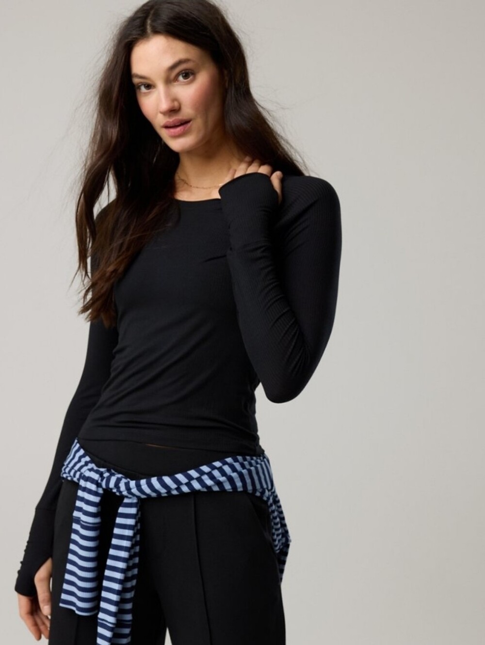 OFFLINE by Aerie Thumbs Up Fitted Ribbed T-shirt XXL